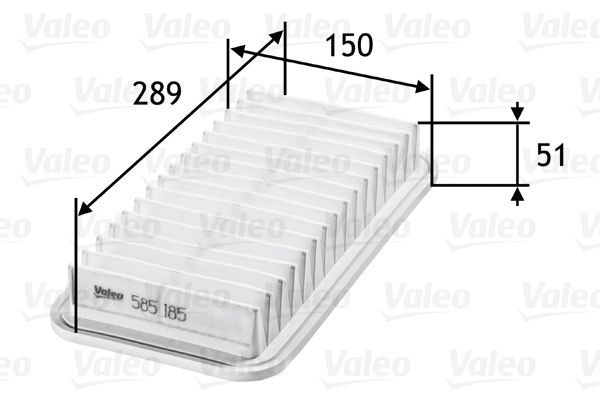 Повітряний фільтр VALEO 585185