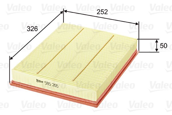 Повітряний фільтр VALEO 585265