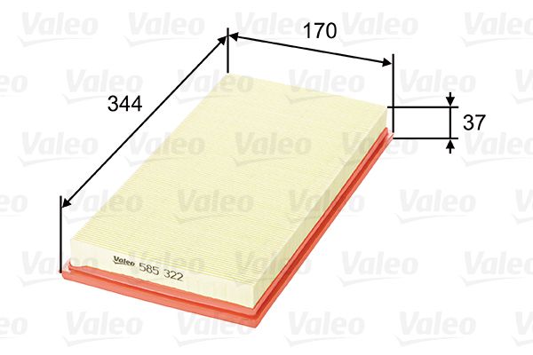 Повітряний фільтр VALEO 585322