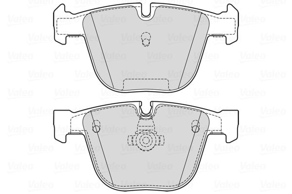 Stabdžių trinkelių rinkinys, diskinis stabdys VALEO 601730