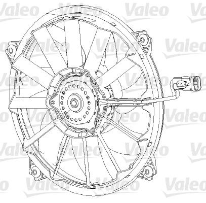 Ventiliatorius, radiatoriaus VALEO 696091