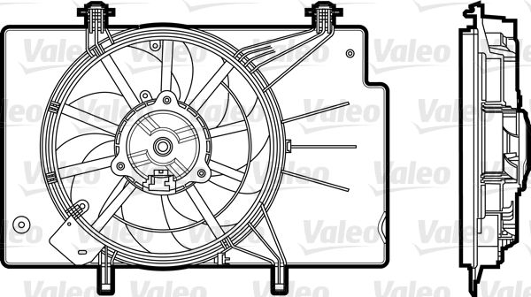 Вентилятор, система охолодження двигуна VALEO 696344