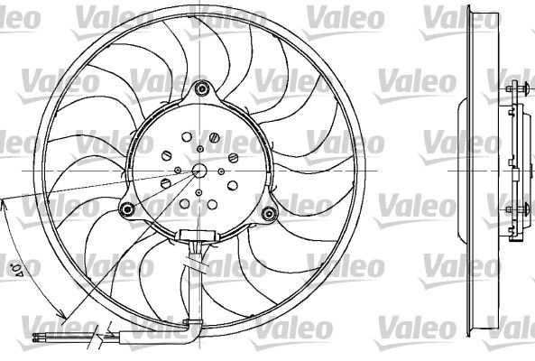 Ventiliatorius, radiatoriaus VALEO 698611