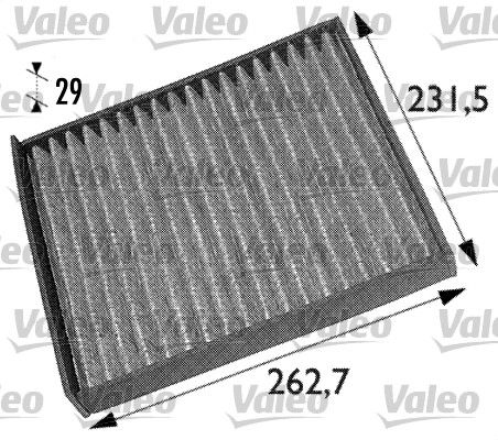 Filter, cabin air VALEO 698708