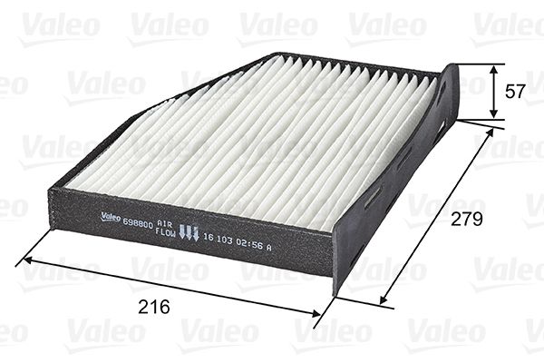 Filter, cabin air VALEO 698800