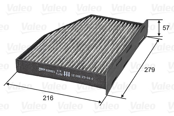 Filter, cabin air VALEO 698801