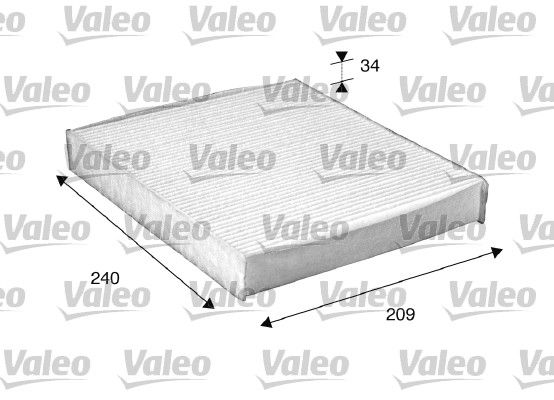 Filter, cabin air VALEO 698882