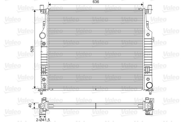 Radiatorius, variklio aušinimas VALEO 701569