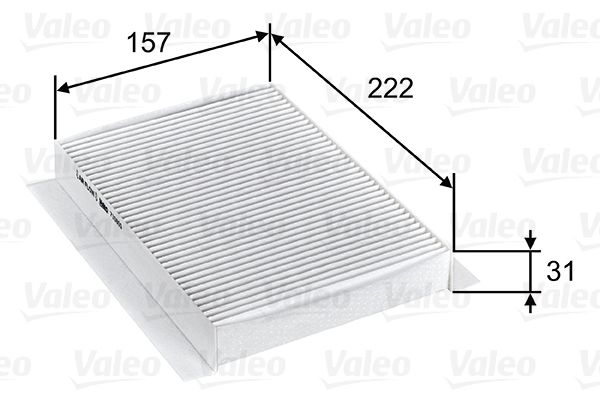 Фільтр, повітря у салоні VALEO 715809