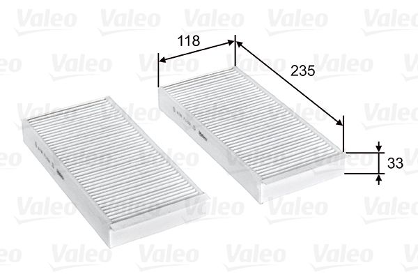 Filtras, salono oras VALEO 715812