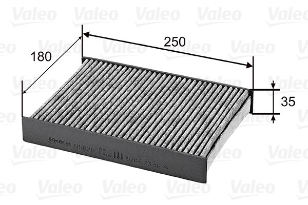 Filter, cabin air VALEO 715820