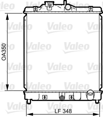 Radiatorius, variklio aušinimas VALEO 734117