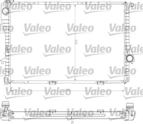 Radiatorius, variklio aušinimas VALEO 734277