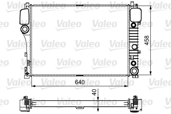 Radiator, engine cooling VALEO 735299