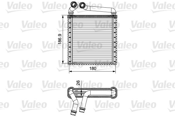 Heat Exchanger, interior heating VALEO 811500