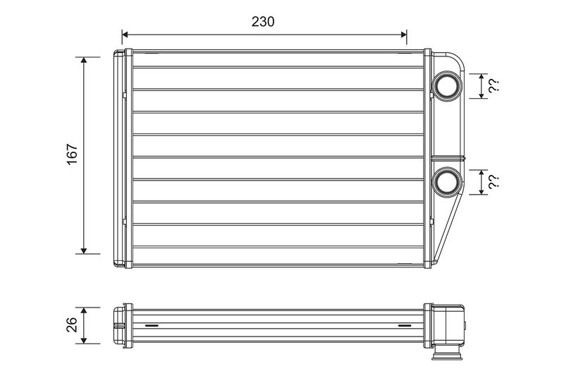 Heat Exchanger, interior heating VALEO 811514