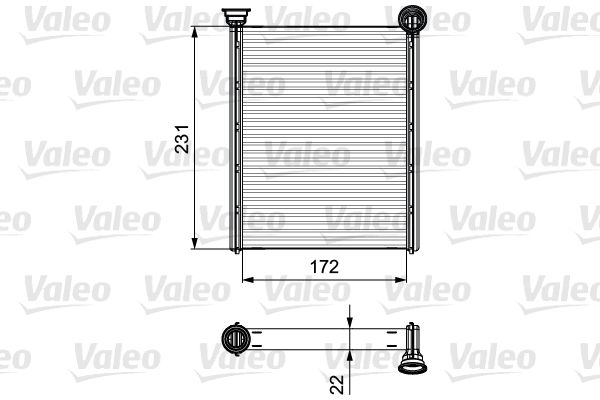 Heat Exchanger, interior heating VALEO 811534