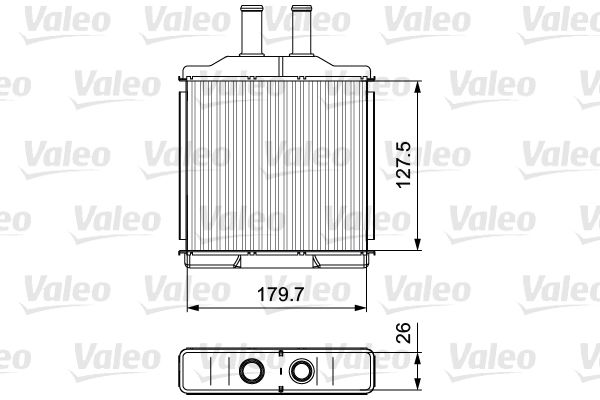 Теплообмінник, система опалення салону VALEO 811541