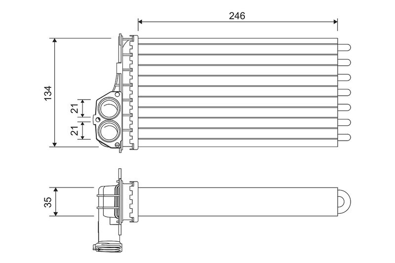 Heat Exchanger, interior heating VALEO 811565