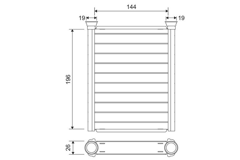 Heat Exchanger, interior heating VALEO 811589