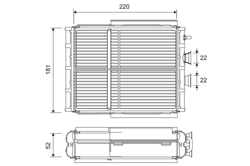 Heat Exchanger, interior heating VALEO 811656