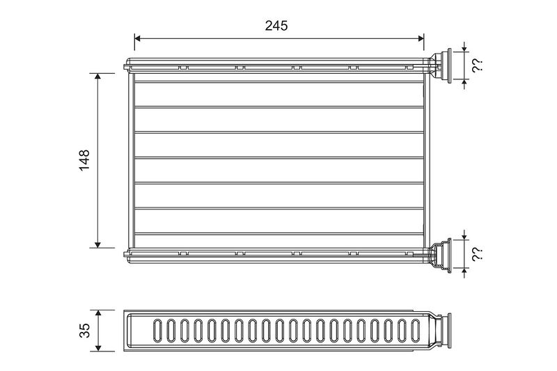 Heat Exchanger, interior heating VALEO 812401