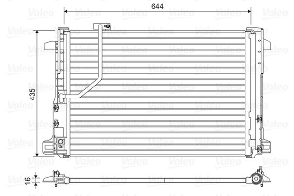 Condenseur, climatisation VALEO 814044