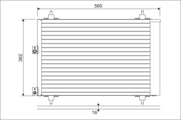 Condenser, air conditioning VALEO 814080