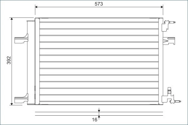 Condenser, air conditioning VALEO 814201