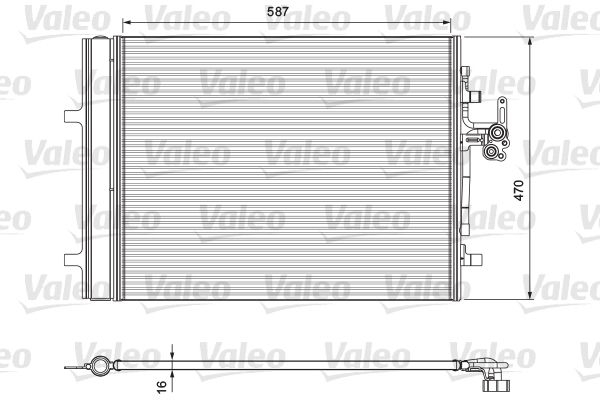 Конденсатор, система кондиціонування повітря VALEO 814318