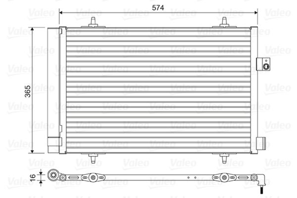 Condenser, air conditioning VALEO 814420