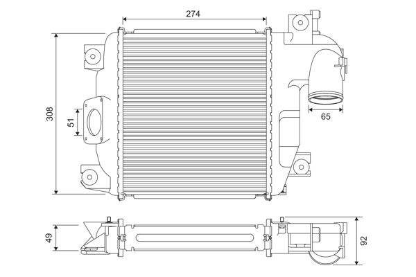 Charge Air Cooler VALEO 818321