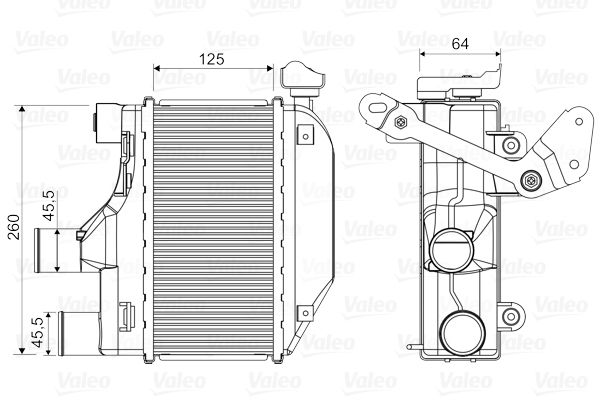 Charge Air Cooler VALEO 818362