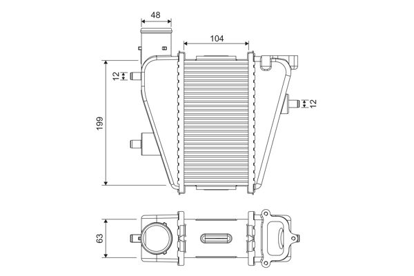 Charge Air Cooler VALEO 818373