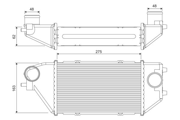 Charge Air Cooler VALEO 818381