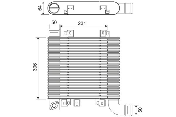 Charge Air Cooler VALEO 818398