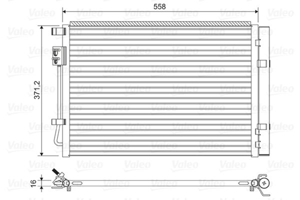 Condenser, air conditioning VALEO 822597