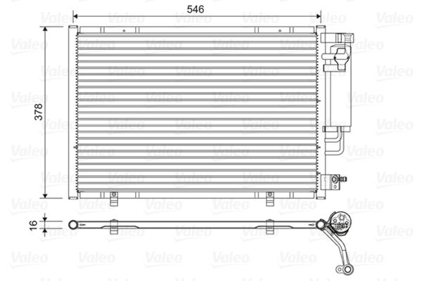 Condenser, air conditioning VALEO 822613