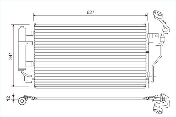 Condenser, air conditioning VALEO 822632