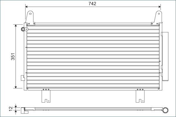 Condenser, air conditioning VALEO 822634