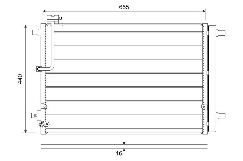 Condenser, air conditioning VALEO 822657