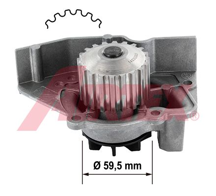 Water Pump, engine cooling AIRTEX 1564