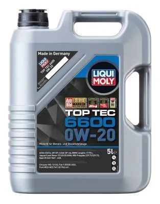 Variklio alyva Top Tec 6600 0W-20 | ACEA C5, API SQ LIQUI MOLY 21411