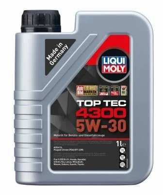 Моторна олива Top Tec 4300 5W-30 | ACEA C2/C3, API SP LIQUI MOLY 2323
