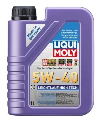 Variklio alyva Leichtlauf High Tech 5W-40 | ACEA A3/B4, API SP LIQUI MOLY 2327