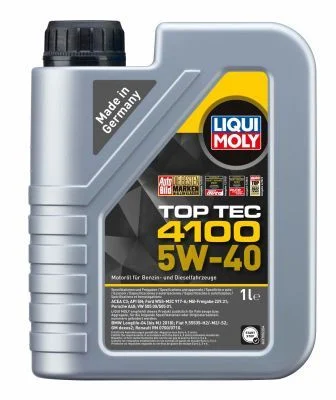 Моторна олива Top Tec 4100 5W-40 | ACEA C3, API SQ LIQUI MOLY 9510