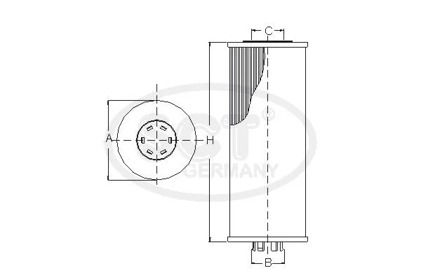 Alyvos filtras SCT GERMANY SH 4742 P