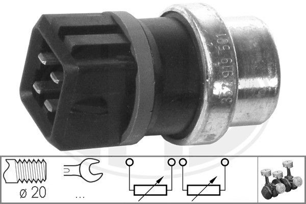 Sensor, coolant temperature ERA 330128