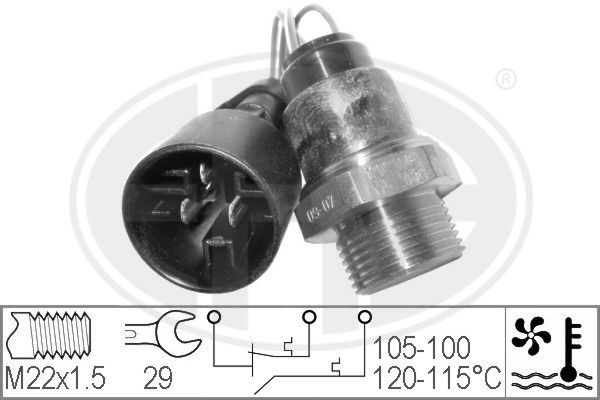 Temperature Switch, radiator fan ERA 330225