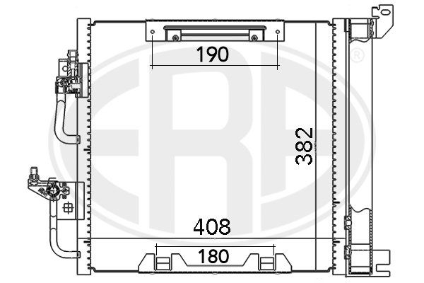 Condenser, air conditioning ERA 667019